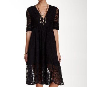 Free People Mountain Laurel Lace Crochet Midi